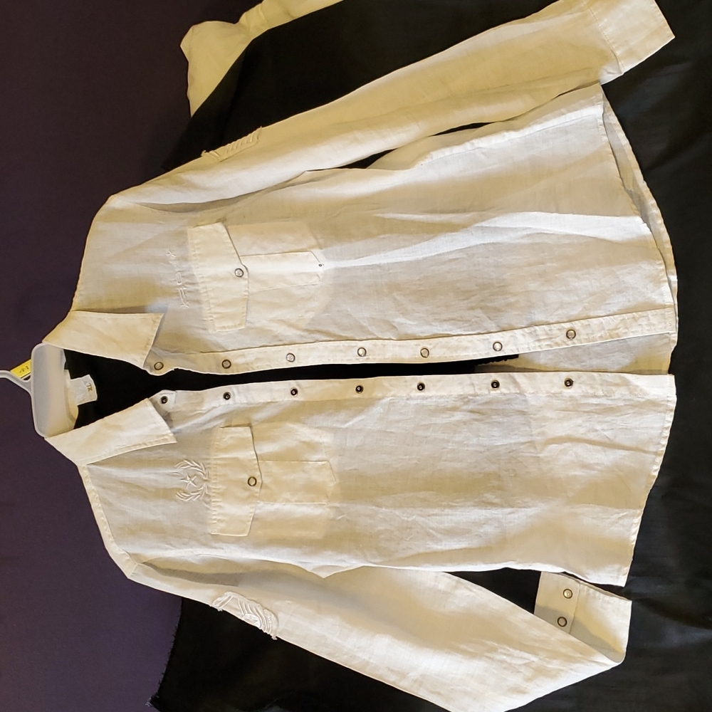 RG 512 White XL  milirary like  casual long sleeve shirt